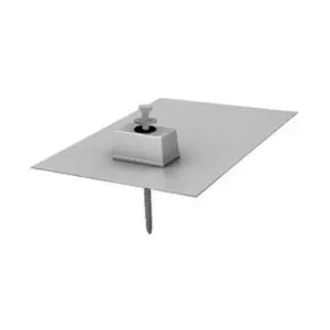 IronRidge E-Mount w/ Lag Bolt, 9" x 12", Mill, QMSE-LAG-A-12