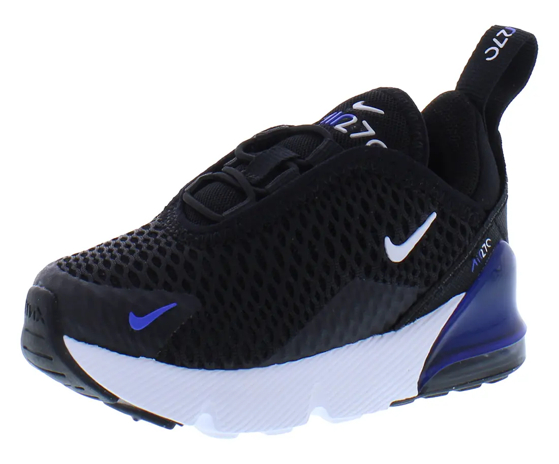 NIKE Air Max 270 Toddler Sneakers, Unisex Toddler Fit with Rubber Soles for Kids Aged 2 - 3 Years Old, Infant/Toddler