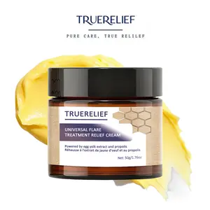 TRUERELIEF Universal Flare Care 50g | Drawing Salve with Propolis & Egg Yolk Extract for Boils, Cysts, HS, Pilonidal Cyst, Hemorrhoids | Anti-Chafing & Wound Care for Itching Skin