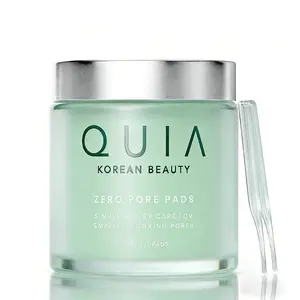 QUIA Dual-Action Toner Pads – Gentle PHA Exfoliation for Sensitive Skin – Instantly Hydrate and Minimize Pores – 70 Soft-Touch Korean Textured Pads – Blackhead and Blemish Control Cleansing Daily