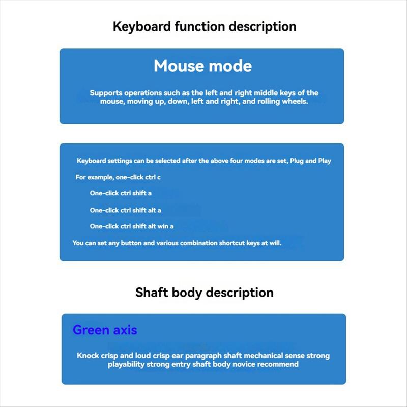 1-Key Shortcut Keyboard USB Custom Programmable Macro Hot Key Mouse One Button RGB Mini Keypad