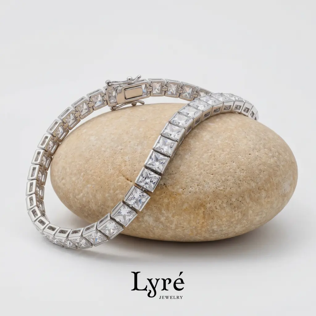 Reign Princess-Cut Tennis Bracelet | BRC010