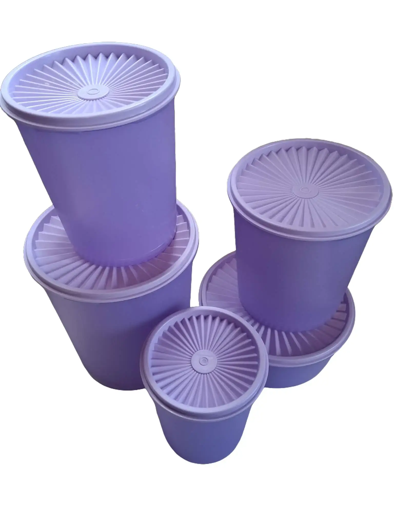 Purple Sheer Canister Set of 5