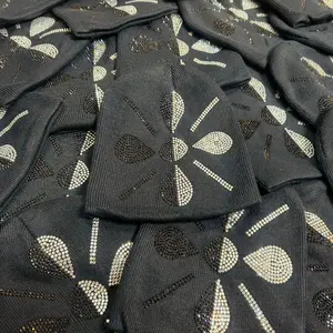Black Rhinestone Beanie