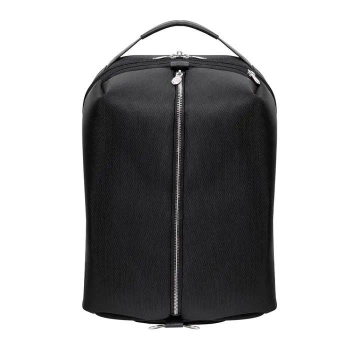 McKlein USA 78885 17 in. U Series South Shore Nylon Carry-All Laptop & Tablet Overnight Backpack, Black