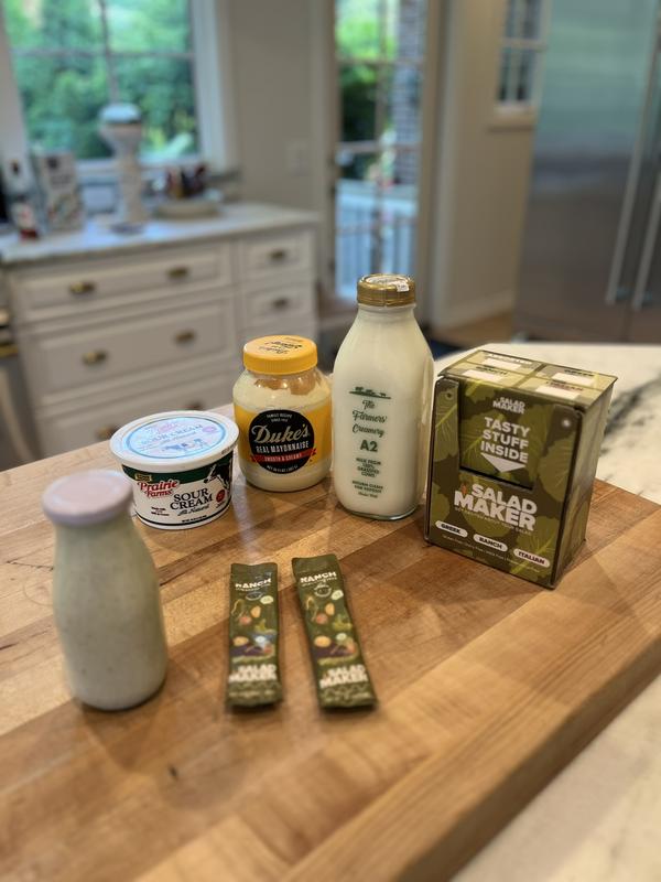 Salad Maker Dry Salad Dressing Mixes, 15 assorted packs of Ranch, Greek, and Italian (5 each), each makes 12 oz of salad dressing trending  recipes