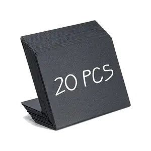 Mini Blackboard Label, Chalk Board, 10/20pcs Reusable Food Label, Food Sign, Presentation Boards for Buffet Party and Bakery, Office Stationery & Supplies