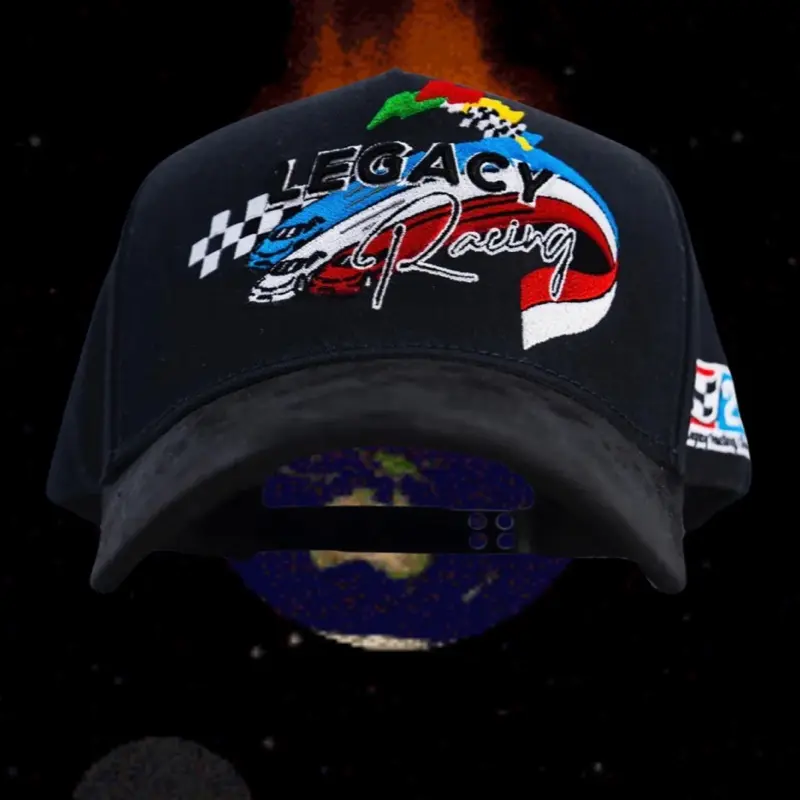 Legacy Racing Cap with Logo, Adjustable Fit, Designed for Racing Enthusiasts