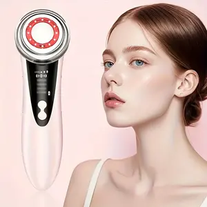 USB Rechargeable LED Facial Care Massager - Hot & Cold,  Sleek Design with Color-Coded Controls - Perfect Holiday & Anniversary Gift for Women
