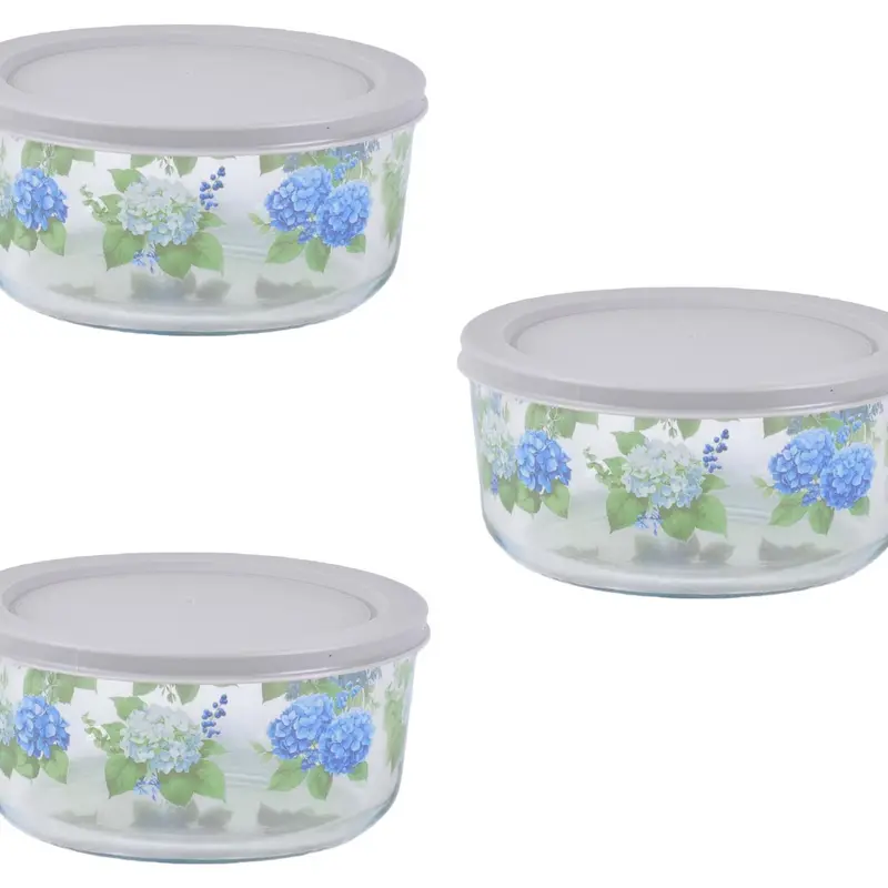 Temp-tations Borosilicate Glass Bowls with Lids