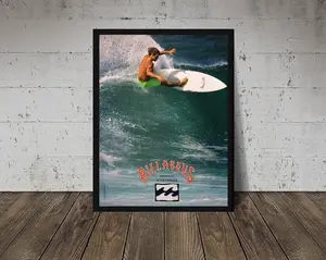 1990 BILLABONG Surfing Poster Vintage Surfing Poster Retro Surf Poster Surfing Print