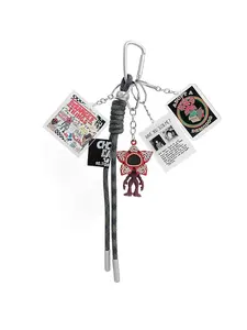 H.ebony 5Pcs Stranger 5 Keychains for Women Men, Movie Theme Keychain, Car Charms Backpack Key Key Chain Accessories Wristlet Chain