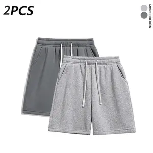 2Pack Men’s summer loose straight-leg capri pants—comfortable, skin-friendly, with soft fabric. Available in 2-pack and 1-pack options. pant