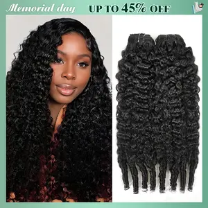 [Special Offer] STERLY 16A 100% Raw Virgin Brazilian Human Hair Burmese Curly Bundles Unprocessed Remy Hair Weave Sew In/Quick Viral Hair Bundles Beginner Friendly Body Wave Bundles Natural Black Water Wave Bundles #Summervibes #tiktokshopmemorialday