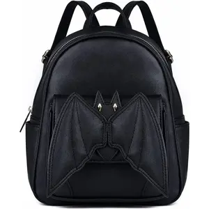 Mini Bat Purse Gothic: Leather Backpack Goth Backpack With  Mini Bookbags for Women Satchel  Daypack Black Fashion, Travel Halloween Goth Bag