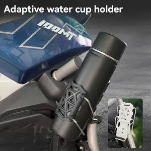 Adaptive Folding Cup Holder, High-Quality Motorcycle Stand, Bicycle Pedal Mount, Universal Water Bottle Bracket, Electric Scooter Accessory, Motorcycle Accessories