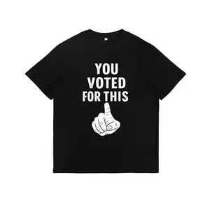 [100% Cotton] Controversial Statement T - Shirt: "YOU VOTED FOR THIS" with Pointing Finger Graphic  Golf Gift T-Shirt For Men and Women