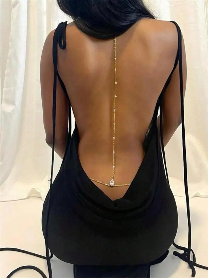 pearl back necklace - TikTok Shop