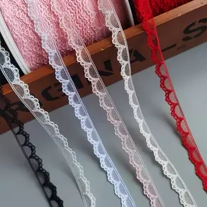 Soft Thin Embroidered Lace Trim Fabric, Perfect for Doll Clothes Making, Ideal Sewing Craft Supplies, 2 Yards Small Lace Decoration