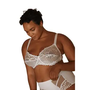 Underwire Bra Narcisse — White Sheer Lace | Sans Complexe