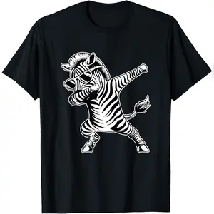 Dabbing Zebra - Safari Zebra Lover Zookeeper T-Shirt Cool Cotton Tee