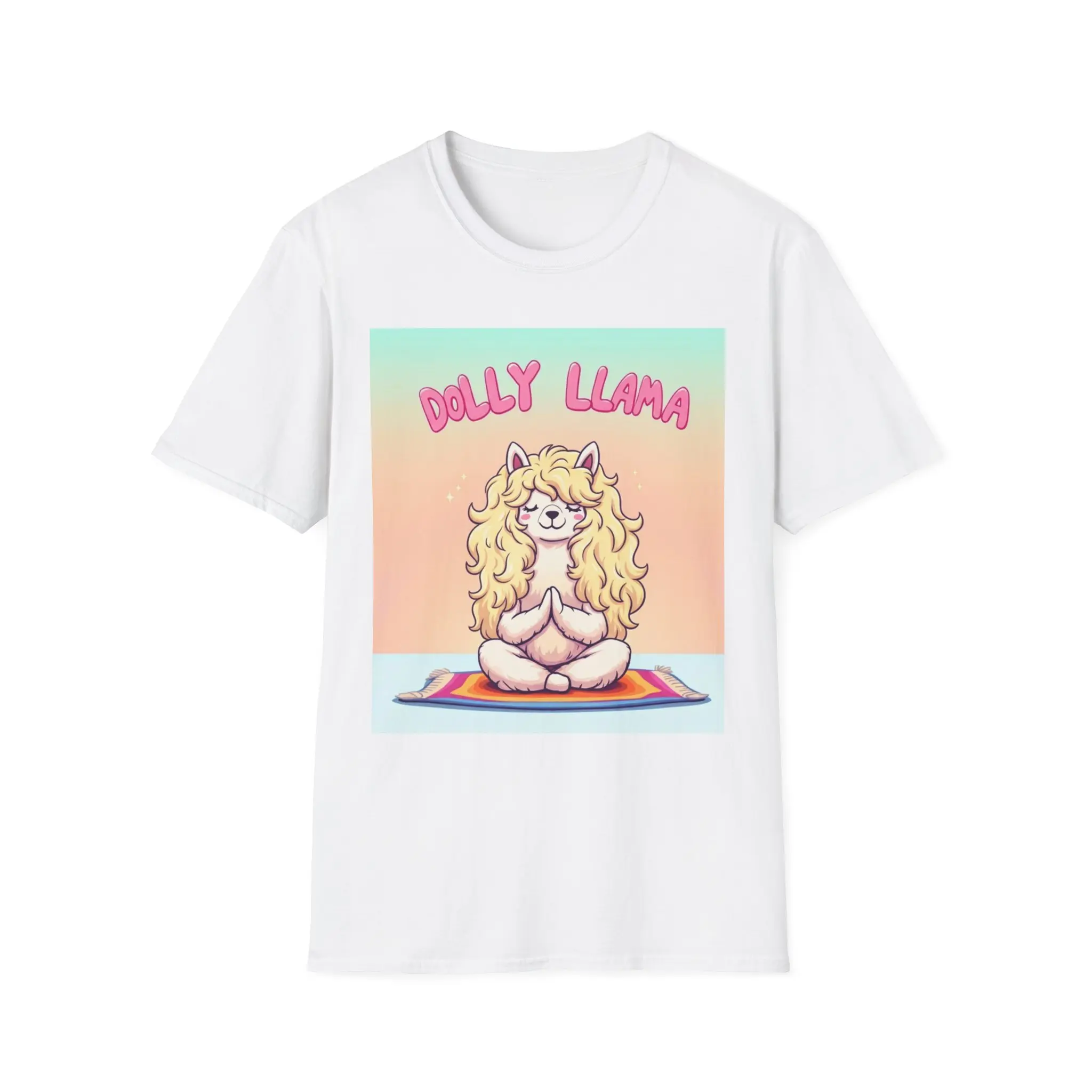 Dolly Llama Funny Tee Unisex Softstyle T-Shirt, Country Music Fan Shirt, Graphic Tee, Gift for Music lover, Novelty Tee