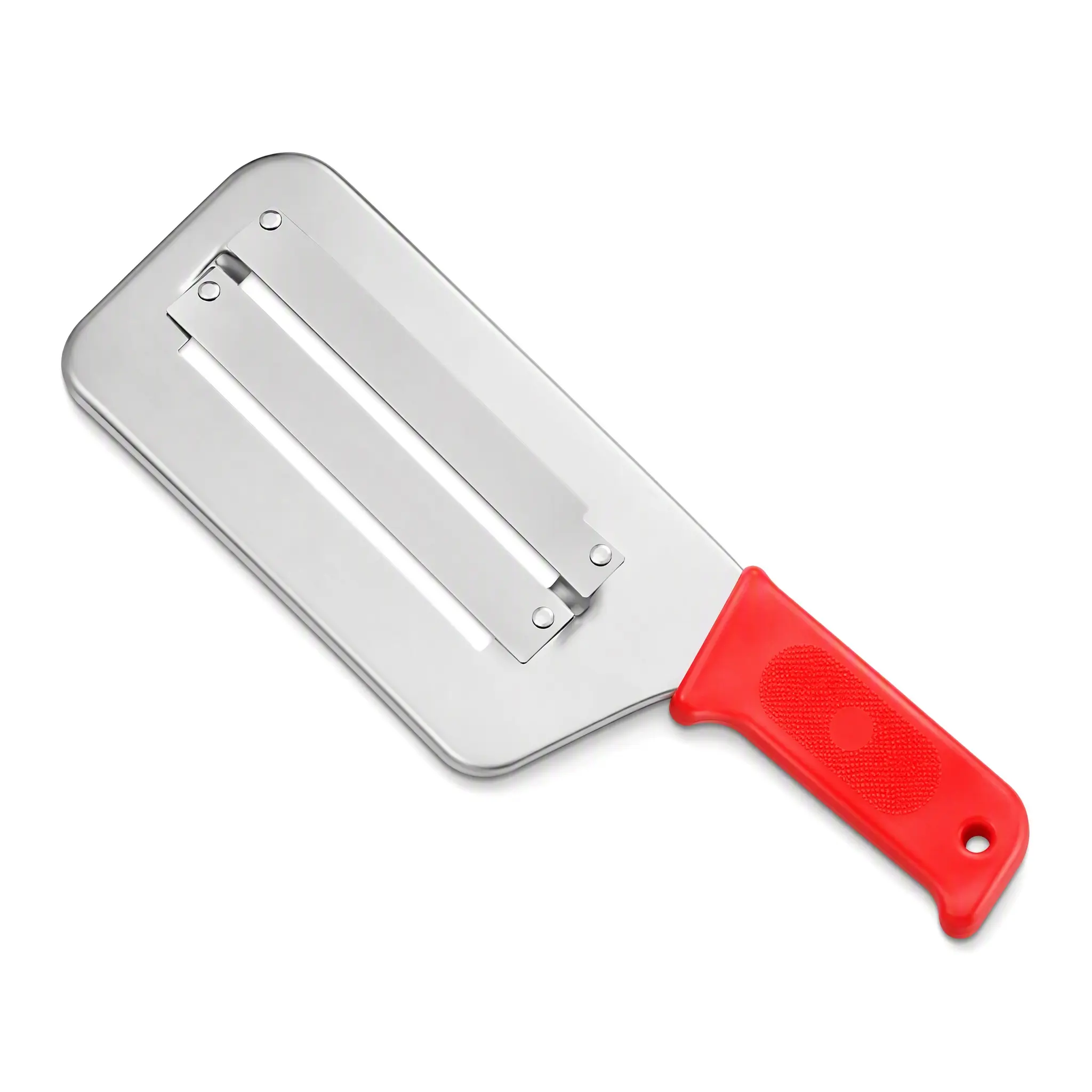 Double Blade Vegetable Peeler, Stainless Steel Cabbage Shredder Slicer With Non-Slip Plastic Handle, Handheld Fruit Veggie Cutter Tool For Cabbage Potato Cucumber, Portable Kitchen Gadget For Shredding Slicing Vegetables At Home