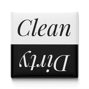 Black & White Dishwasher Magnet
