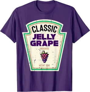 Halloween Jelly Grape Funny Food Group Costume Men Women Kid T-Shirt - Ericaunderwo Shop 71B0FJPXVJMP