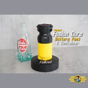 Life-size Fusion Core Battery Pack and Container Life-size Fusion Core Battery Pack and Container