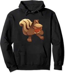 Squirrel Lazy DIY Halloween Costume Couple Matching Pullover Hoodie - Macyulm Shop 79B09FDS4WJH