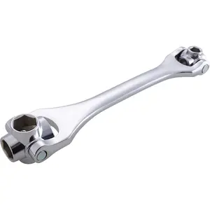 Multi Functional Socket Wrench Tool, 8-in-1 Metric 8–21mm Universal Spanner with Rotating Heads for Automotive & Household Repairs