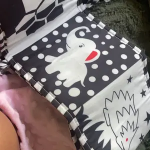 My First Black and White High Contrast Soft Book for Baby, Infant Tummy Time Cloth Book Toys, Black and White Baby Cards, Folding Educational Activity Cloth Book Suitable for Boys Girls Toddler
