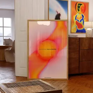 Authenticity Psychedelic Art Print 70s Vintage Wall Art Trendy Home Decor Poster for Living Room