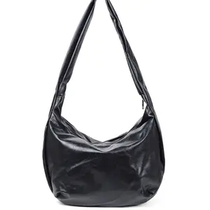 2026 Vintage Unisex Shoulder Crossbody Dumpling Bag, Large Capacity Tote Bag, Versatile Commute School Backpack for Daily and Riding Use