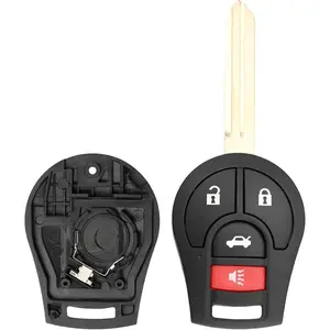 CWTWB1U816 Key Fob Shell Case Compatible with Sentra 2013-2018 Versa Note 2014-2019