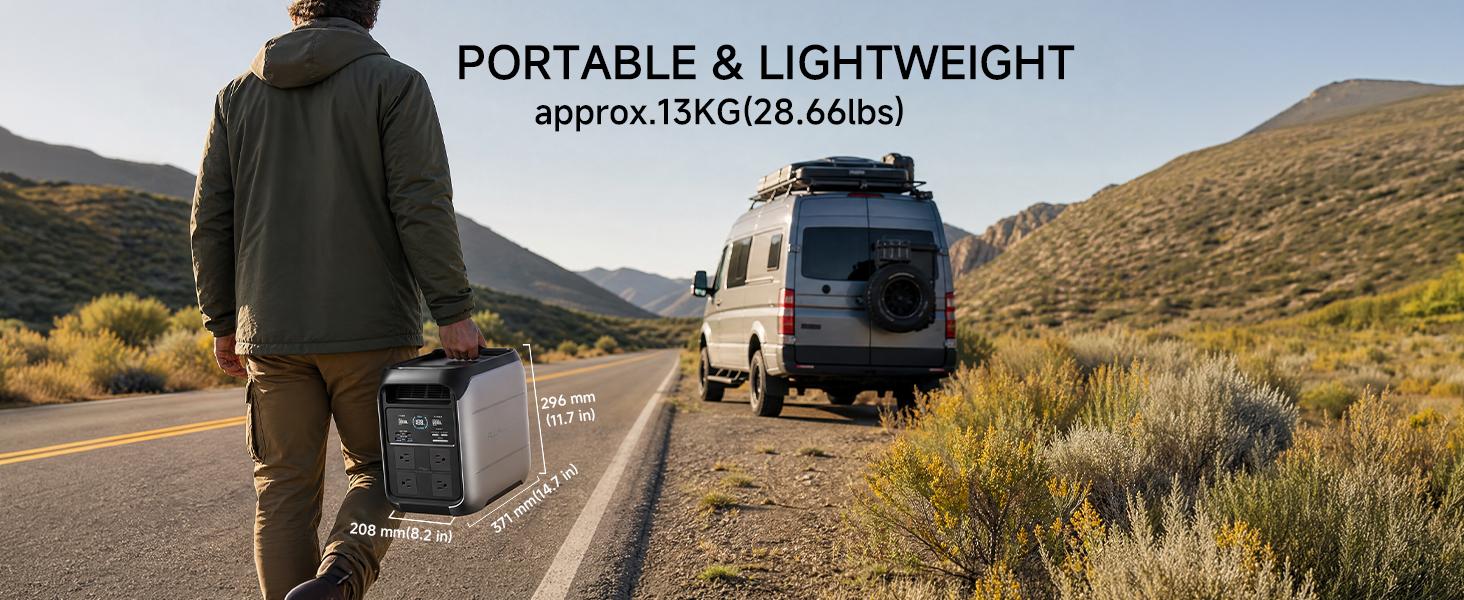 (2026 NEW)ALLPOWERS P1800 Portable Power Station 1024Wh,Fast charging,LiFeP04 Battery,Suitable for OutdoorCamping,RV,Home Backup Power Station Solar Generator