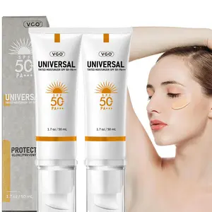 SPF 50+ Tinted Sunscreen Lightweight Comfort & Foundation | Hydrating Provides broad-spectrum UV Facial Skincare Daily Honey Moisturizers Moisture Hydrate Moisturizing earthy yellow liquid