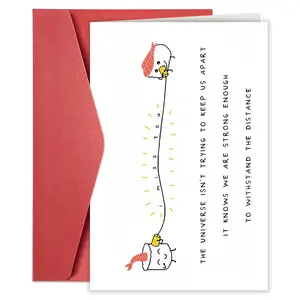 Sweet Romantic Long Distance Card, Sushi Pattern, Expresses Missing Love, Symbolizes Isolated Love, Perfect Gift for Couples and Friends