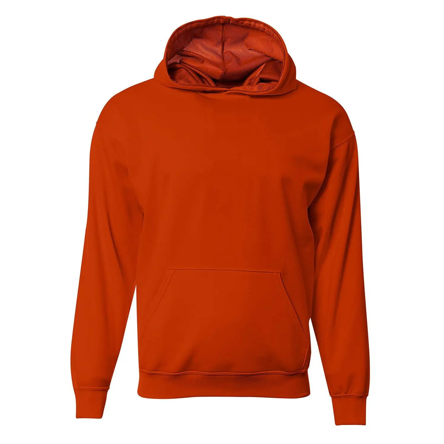 A4tech Men's Sprint Fleece Pullover Hoodie - Soft Plain Polyester Long-Sleeve Top, Reinforced, Snug, Double Needle Cover Stitch Hemming, Ribbed, Stylish Sweatshirt for Men's Athletic Training & Casual Wear, Boys