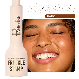 Realistic Freckle Stamp with 5 Prongs for Natural Dot Placement, Natural Sun-Kissed Look Easy DlY Faux Freckles Long-Lasting Waterproof Makeup Pen for Photoshoots Picnics & Daily Glam