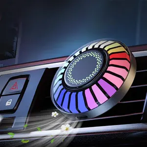 Car Music Rhythm Lamp Air Freshener LED Atmosphere Light RGB Colors App Control