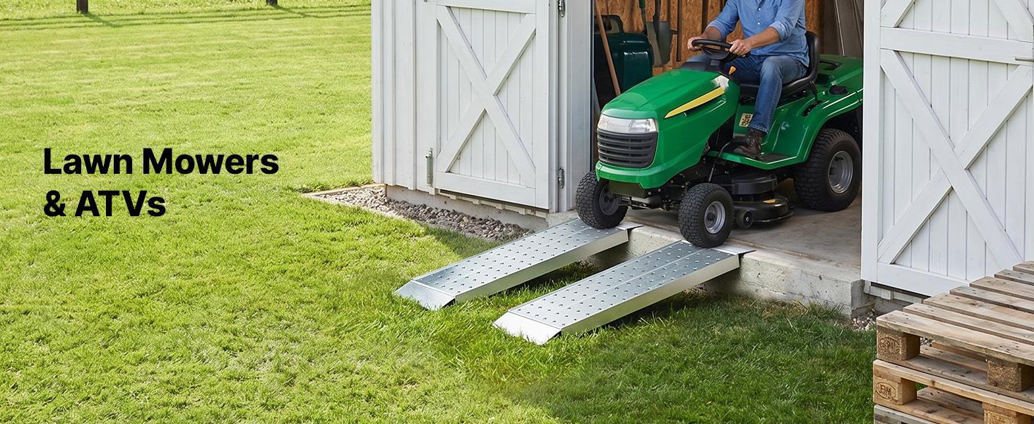 VEVOR Aluminum Trailer Ramps, 2PCS 39 x 12 in, Heavy-Duty ATV Ramp Set with Anti-Slip Plates, 3000LBS Combined Capacity Loading Ramps for Motorcycles, Lawn Mowers, Farm Tractors, Carts VEVOR Aluminum Trailer Ramps, 2PCS 39 x 12 in, Heavy-Duty ATV Ramp Set with Anti-Slip Plates, 3000LBS Combined Capacity Loading Ramps for Motorcycles, Lawn Mowers, Farm Tractors, Carts