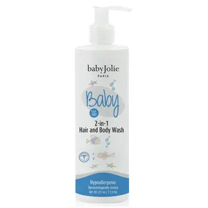 Baby Jolie 2-in-1 Hair and Body Wash 7.5oz 221ml Tear-Free Formula for Delicate Skin and Hair Moisturizing Hypoallergenic Shampoo
