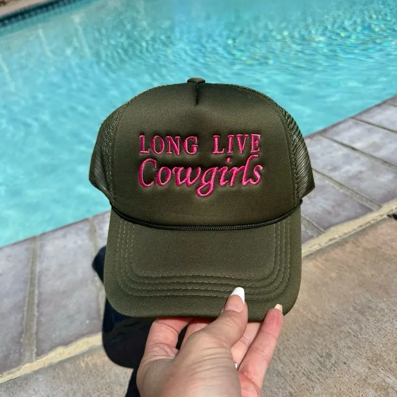 Let\'s Go Cowgirls Embroidered Mesh Trucker Hat Snapback Adjustable Cap Let main image 4