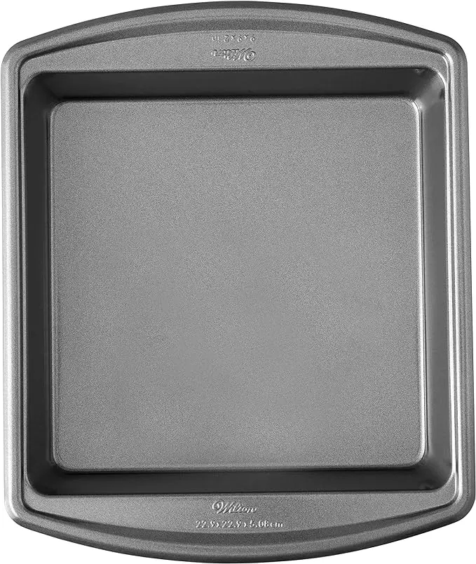 Advance Select Premium Non-Stick Square Cake Pan, Steel, Silver, 9 x 9-Inch Bakeware Kitchen Baking Tray