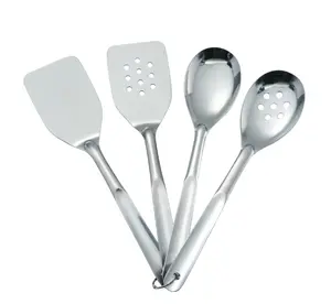 Everyday Cooking Utensil Set – 4-Piece Stainless Steel Kitchen Essentials
