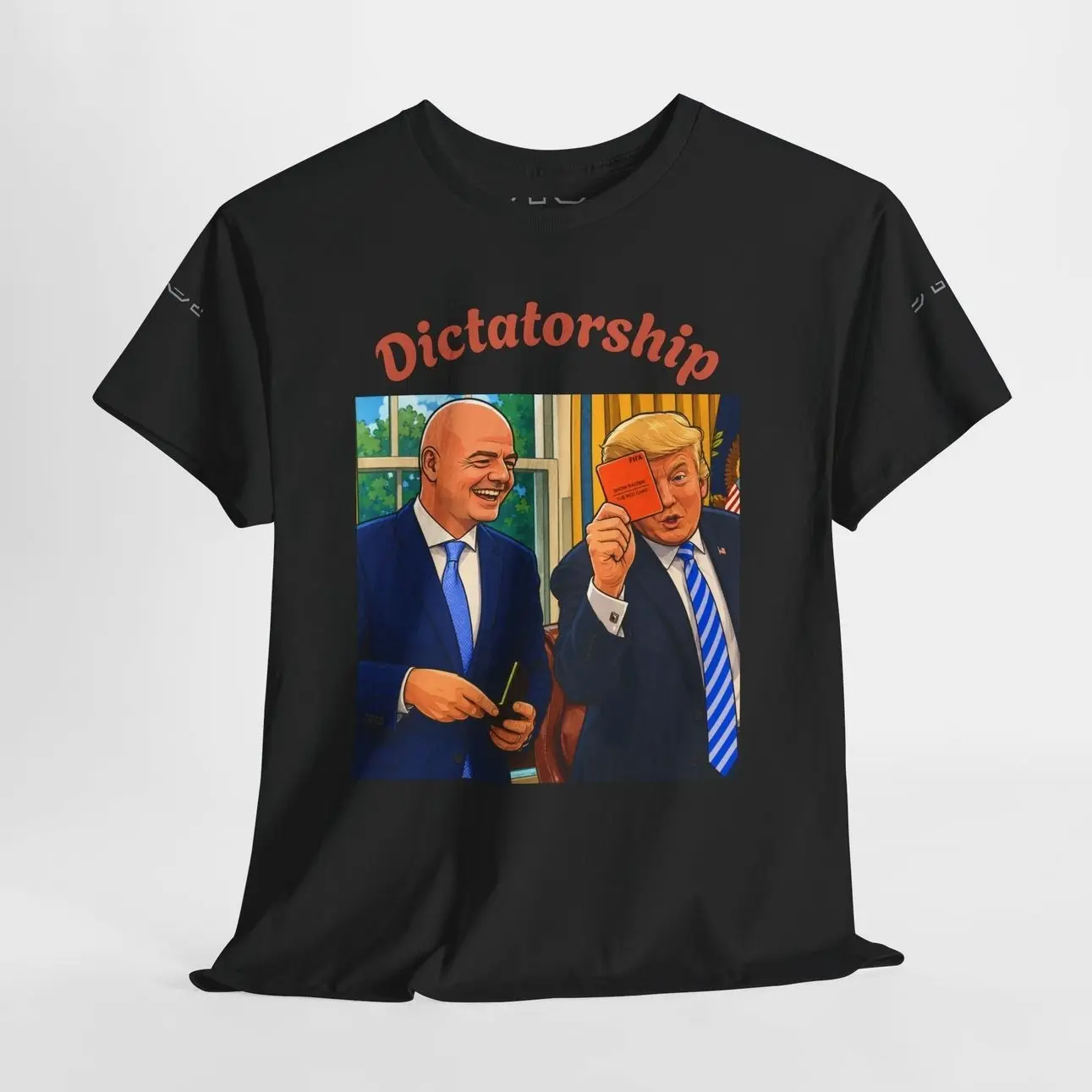 🏆 Unisex Trump Red Card 2026 Graphic Tee, Vintage Football Inspired T Shirt, Retro Streetwear For Men And Women