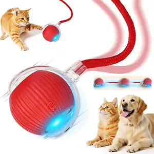 【Buy 2 Get Free Gift】Smart Cat Toy Ball USB Rechargeable Automatic Rolling Ball for Indoor Cats 3 Motion Modes Obstacle Avoidance Interactive Cat Dog Toy Kitten Rolling Ball Pet Supplies Dog Cat Accessories