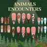 NailVesta ANIMALS ENCOUNTERS COLLECTION – 100% Handcrafted 3D Press-On Nails | Reusable, Long-Lasting, Salon-Quality